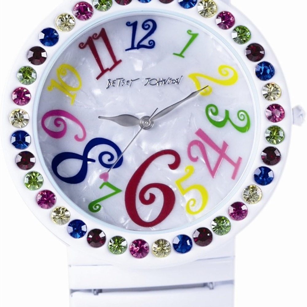 Betsey Johnson Multicolor Crystal Watch